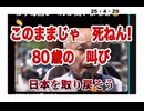25・4・29　死ねん！　この国を　官僚から国民の手に取り戻すのだ。