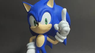 【ソニック】粘土でソニック・ザ・ヘッジホッグを作ってみた!!!