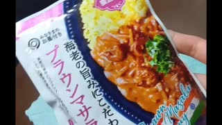 プラウンマサラカレーを食べるだけ。