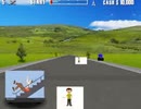 corrida do velho caindo da escada world video kart