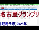 【競馬予想】2025「名古屋グランプリ(JpnⅡ)」