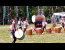 長しの城祭りの陣太鼓の演武