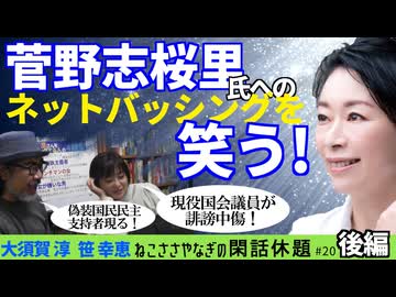 菅野志桜里氏へのネットバッシングを笑う！ 2/2『ねこささやなぎの閑話休題』season20