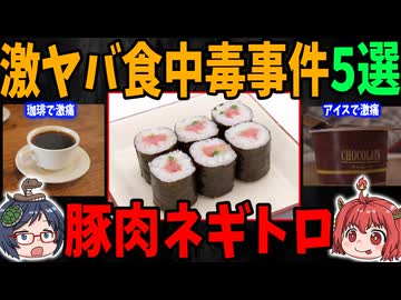 身近な食の危険！？ヤバすぎる食中毒事件5選【ゆっくり解説】
