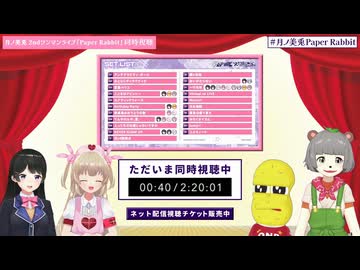 月ノ美兎 2ndワンマンライブ『Paper Rabbit』 同時視聴