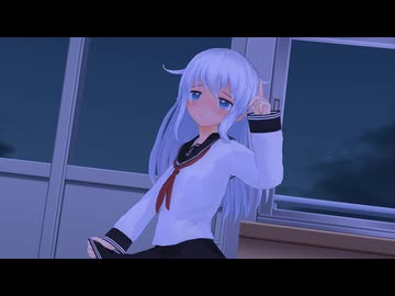 【MMD艦これ】はしたない子響、下着見せて踊ってた【紳士向け】