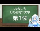 【第五回10秒動画祭】おもしろひらがな第1位を発表する雪さん