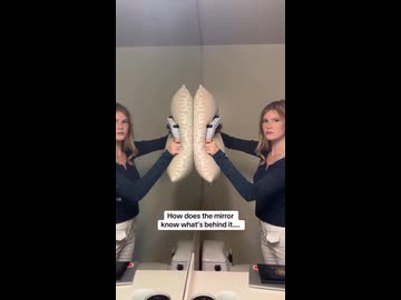 ホモと見る鏡を隠しても物が映る現象