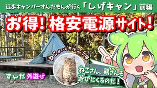 【徒歩キャンプ】格安！電源サイト！ ねこ、にわとりが遊びにくる「しげキャン」前編【ずんだもん・四国めたん現地レポート】