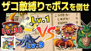 【PS版イルルカ】ザコ敵縛りで異世界のボスを倒せるのか？【ドラゴンクエストモンスターズ2 DQM2】