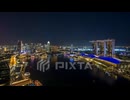 Beautiful night view of Singapore timelapse