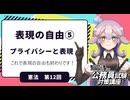 【憲法編⑫】表現の自由⑤　プライバシーと表現【公務員試験・行政書士試験対策講座】