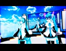 MMD、ミク、計２人、で、ネバーエンディング・シンフォニー