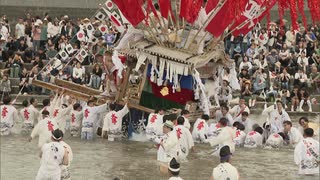 初夏の風物詩「川渡り神幸祭」　　福岡県田川市
