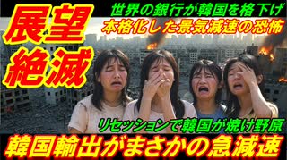 【展望絶滅】韓国輸出がまさかの急減速、これが本格化した景気減速の恐怖！