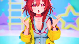 【MMD ホロライブ  4K/60fps】《Sakura Miko (さくらみこ) Inugami Korone (戌神ころね)》~《HIMEHINA『キスキツネ』 kiss kitsune》
