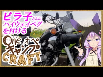 One オペ キャンプ CRAFT-3：ビラ子さんにハイウェイペグを付ける