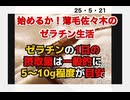 25・5・21 やるっきゃ無いね。　ゼラチン生活