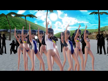 【Ray-mmd】佐天さん達がBeehive島でOne・Two・Three