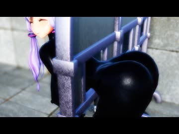 【ボイロAV】ゆかりちゃんが衝立を使って楽しいエクササイズに挑戦 カメラB