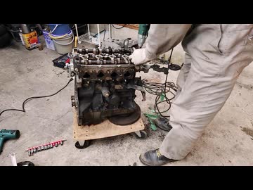 ユーノスロードスター NA6CEのB6エンジン分解