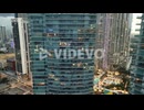 Captivating Drone Shot of Miami's Luxury Apartment Complex with Balcony Overviews in Florida