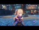 原神　雷電将軍＆フィッシュル＆ナヒーダでデイリー任務#４６７。地脈の花