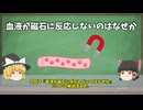 【ゆっくり解説】知識０からわかる！なぜ血液には鉄分が含まれているのに磁石に引っ張られないのかを10分で簡単完全解説