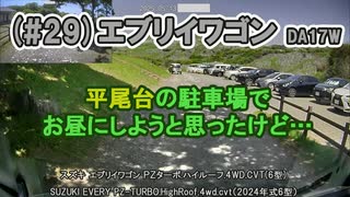 (#29)エブリイワゴン 平尾台の駐車場でお昼にしようと思ったけど…