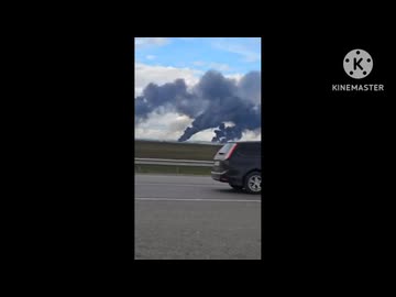 ホモと見る燃える極東ウラジオストクのロシア軍