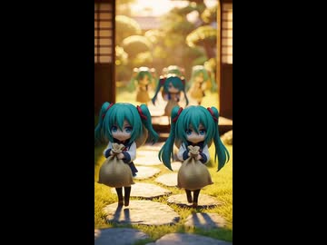 初音ミクさんの田植えからおにぎりを作って食べるまで