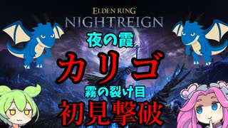【ELDEN RING】vs霧の裂け目　夜の霞、カリゴ　初見撃破！【NIGHTREIGN】