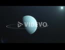 Uranus Planet with it's ring in outer-space in Solar System