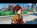 原神　雷電将軍＆千織＆ナヒーダでデイリー任務#４８０。地脈の花