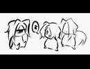 3人のUTAUが裸像さんのために歌う