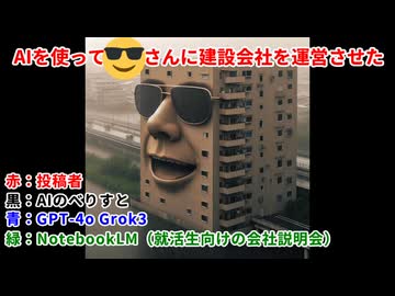 AIを使って□さんに建設会社を運営させた