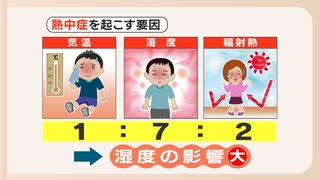 実は「湿度」が最大の要因！梅雨時も熱中症に注意を　対策のポイントは朝食と早めの水分補給　運動2～3時間前に水分を