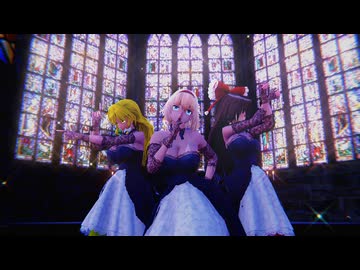 【東方MMD】　　紗痲　　まりさ・ありす・れいむ
