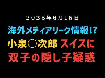 【海外メディアのリーク情報？】◆小泉○次郎スイスに双子の隠し子疑惑