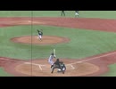 亜大 山里宝（2年・神戸国際大付）ツーアウトになったあとセンター前へヒットを放つ【東都大学野球2024秋 東農大 対 亜細亜大2024年9月9日】