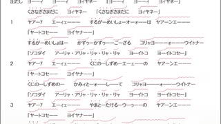＜草薙大龍勢＞　草薙木遣り唄