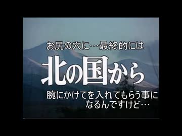 お尻の穴に…最終的には北の国から腕にかけてを入れてもらう事になるんですけど…