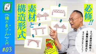 《橋の良さみ入門#03》橋の素材と構造形式｜ぽ講009
