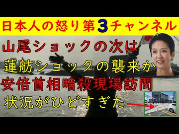 【蓮舫ショック襲来か】山尾ショックの次は立憲民主の蓮舫ショックか【安倍首相暗殺現場】現場に行ったが状況がひどすぎる