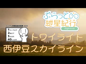 ぶらっと紲星紀行Capriccio～トワイライト西伊豆スカイライン～【シンプル車載動画投稿祭2025】