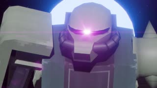 【ガンダム】ローポリでザクⅡ【blender】