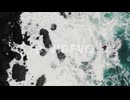 向井聡一　Flying Above Sea Waves Breaking on Rocky Coast