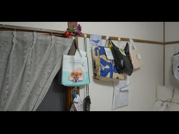 お部屋に掛けてある色んなバッグ