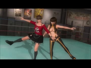 DOA5 LAST ROUND TAG ヒトミ レイファン VS レイチェル サラ  パワーアップ プレイ動画
