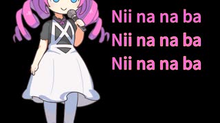 めたんが意味不明な歌詞を歌う。Metan sings a nonsensical song.